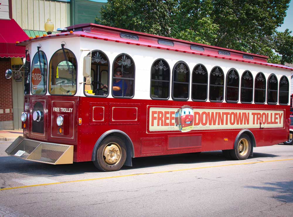 Free Downtown Branson Trolley
