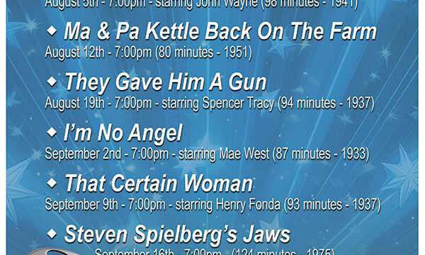 Join us Downtown for Free Monday Movie Nights in August and September!